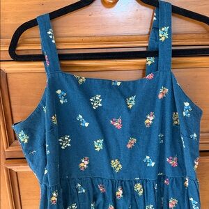 Sonoma brand linen blend Floral Sundress